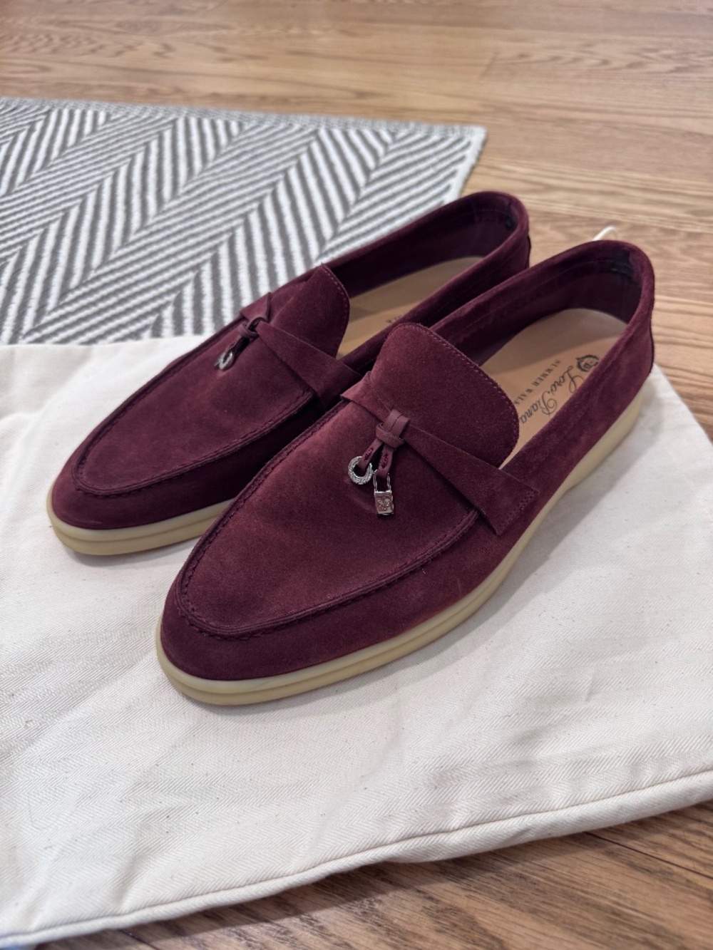Loro Piana summer charms walk loafers , 40